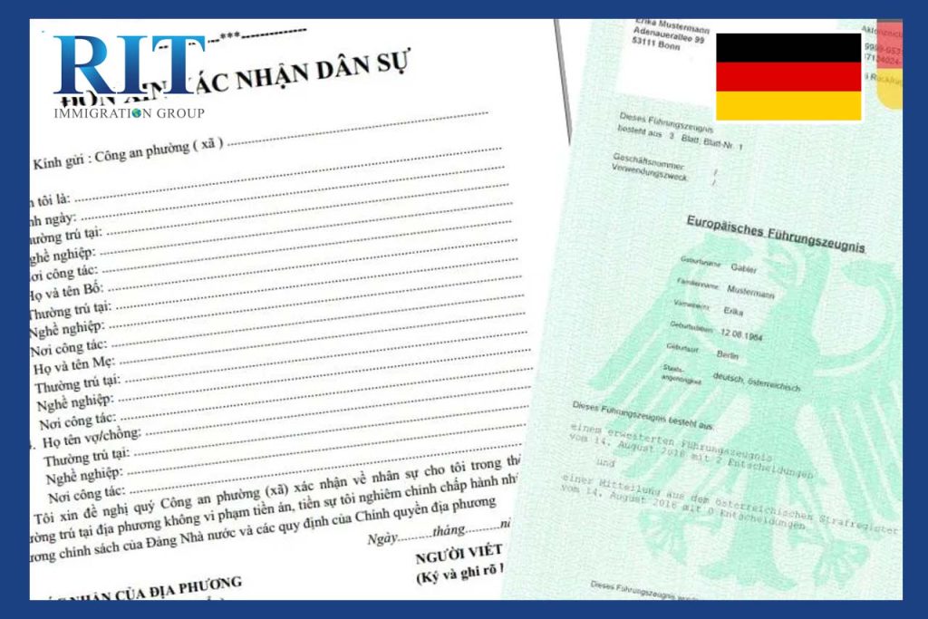Giấy xác nhận dân sự đi Đức