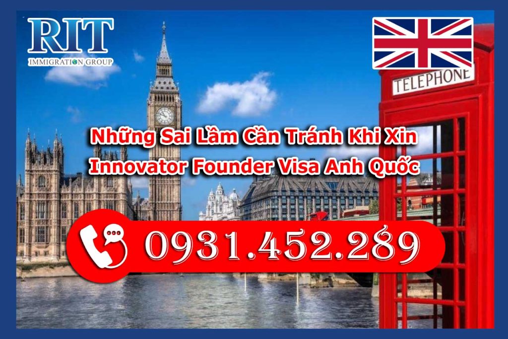 sai lầm cần tránh khi xin Innovator Founder Visa