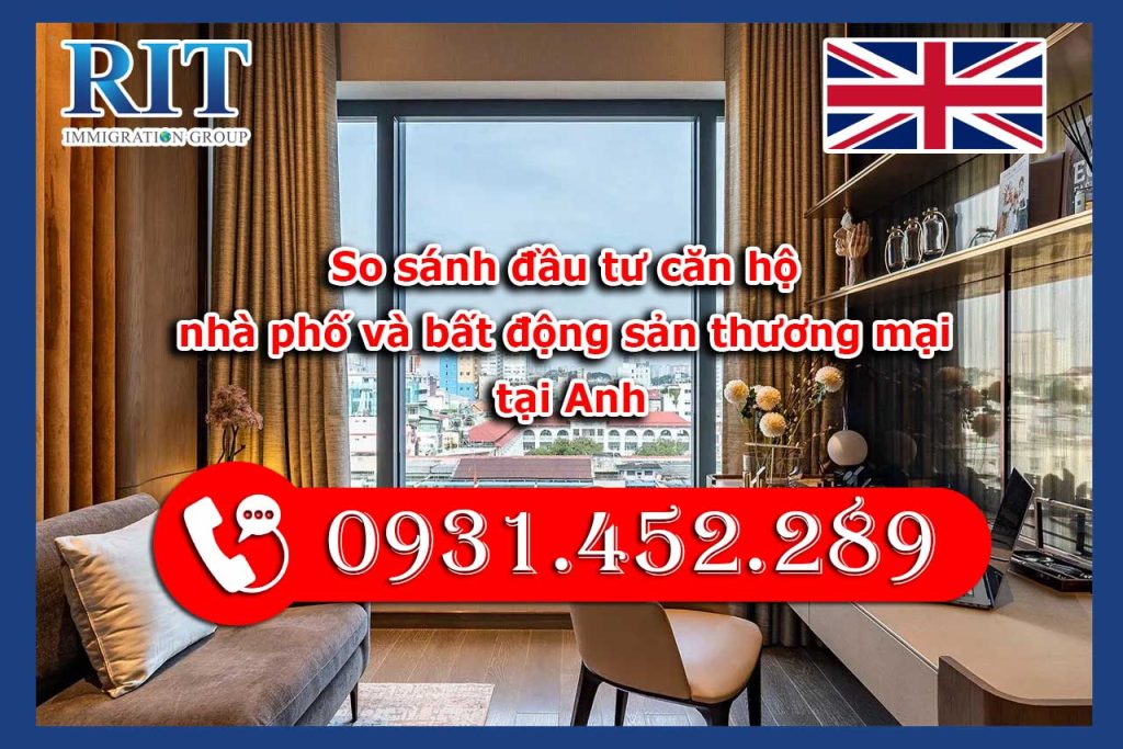 So sánh đầu tư bất động sản tại Anh