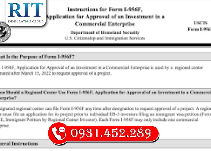Các Yêu Cầu và Tài Liệu Quan Trọng trong Đơn I-956F