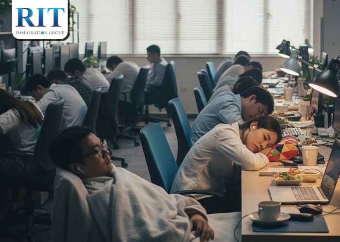 Văn hóa làm việc và ranh giới thời gian nghỉ trưa